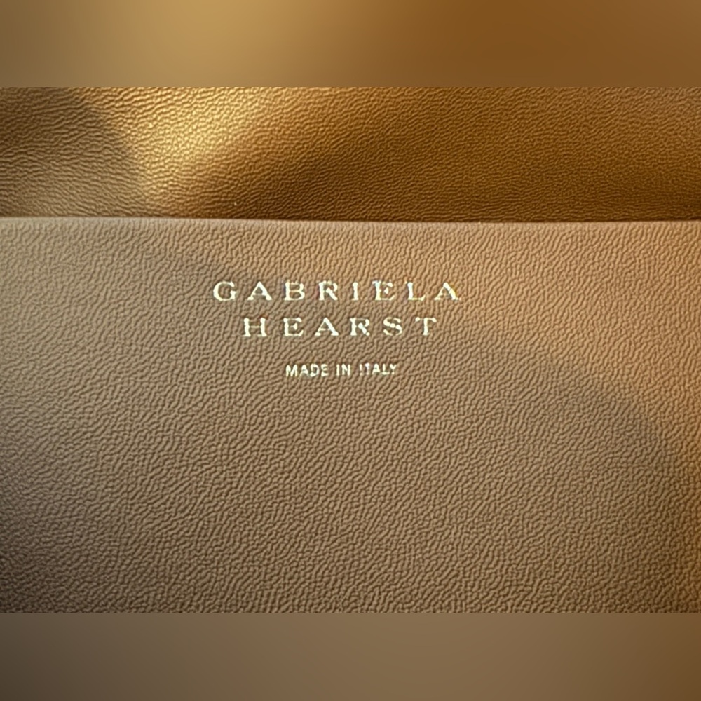 GABRIELA HEARST Tote Cognac Brown Carryon Leather Bag Shopper Crossbody Handbag - Picture 11 of 13